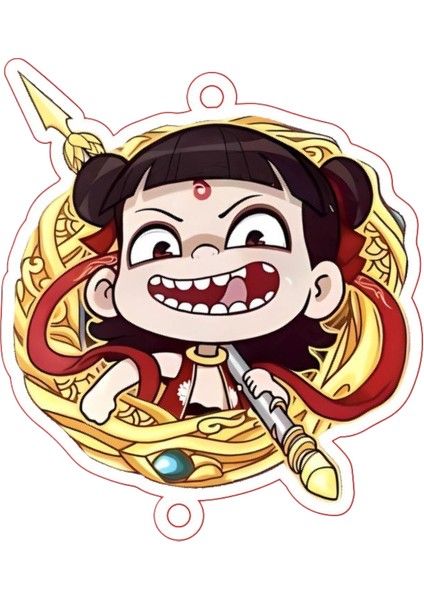 Nezha Karikatür Anahtarlık (Yurt Dışından)