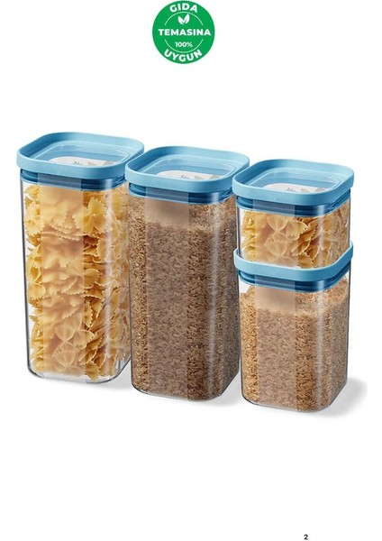 Seoul Kuru Gıda Saklama Kabı 4'lü Set