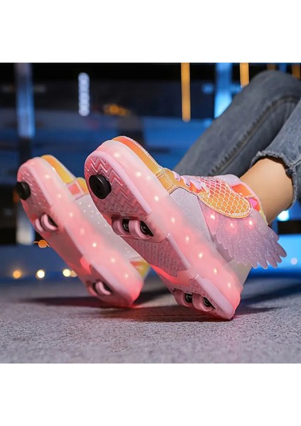Unisex Skateboard Ayakkabı Tekerlekli Işıklı Şarj Edilebilir Lityum Batarya fiyatları
