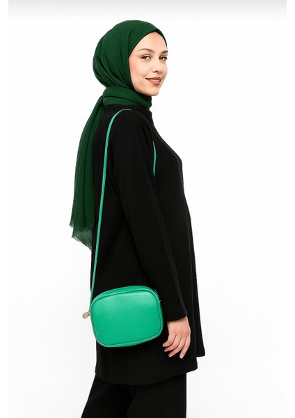 Yeşil Colorshere Askılı Çapraz Kullanıma Uygun Omuz Çantası