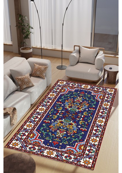 Gold Otantik Desenli Makinede Yıkanabilir Salon Halısı Yatak Odası Halısı & Yolluk Modelleri