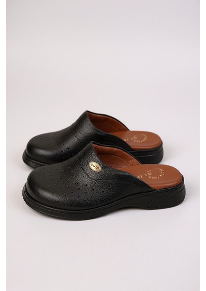 Hipokrat HP650 Hakiki Deri Ortopedik Sabo Terlik Doktor Hastane Aşçı Iş Terliği fırsatları