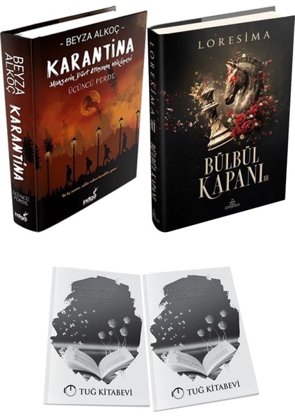 Bülbül Kapanı 3 Ciltli ve Karantina 3 Ciltli Beyza Alkoç 2li Set + Hediyeli