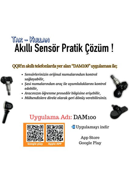 Mını Uyumlu Qqr Hazır Sensörlu Subap ( 36106790054 ) Tak-Kullan modelleri