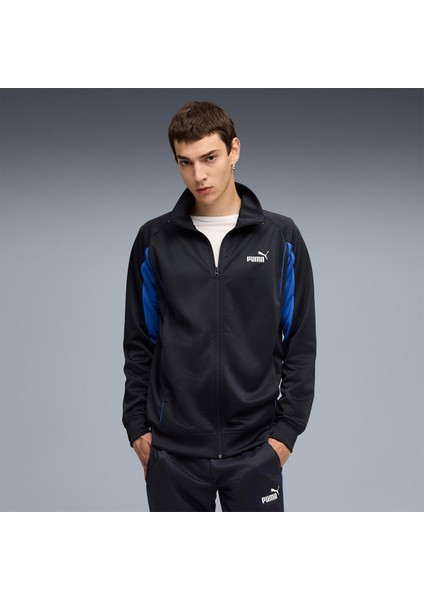 Sport Poly Track Erkek Lacivert Dik Yaka Ceket