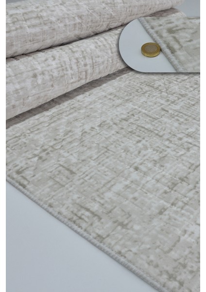 Kaymaz Tabanlı Kesme Kabartmalı Salon Koridor Mutfak HALISI5002T Taş