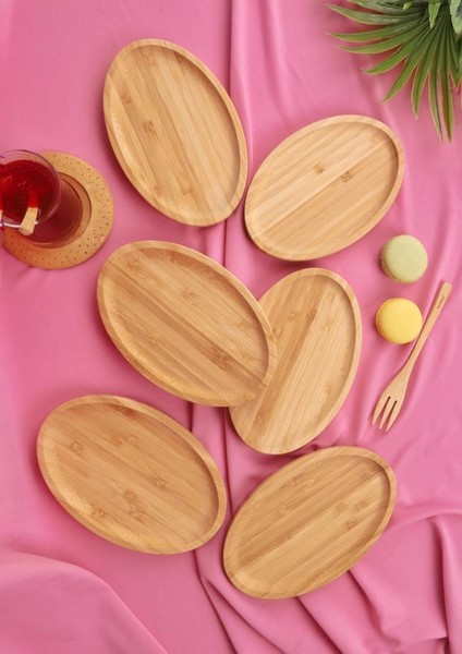 6'lı Oval Servis Tabağı Seti – Kahvaltı ve Sunum Tabakları