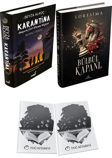 Bülbül Kapanı 3 Ciltli ve Karantina 5 Ciltli Beyza Alkoç 2li Set + Hediyeli