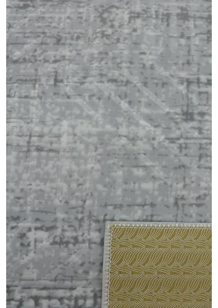 Kaymaz Tabanlı Kesme Kabartmalı Salon Koridor Mutfak HALISI5002G Gri modelleri