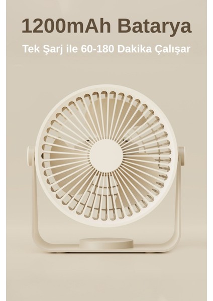 Taşınabilir USB Şarjlı 3 Kademeli Masaüstü Fan Vantilatör Soğutucu YS2544 modelleri