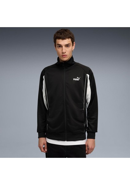 Sport Poly Track Erkek Siyah Dik Yaka Ceket