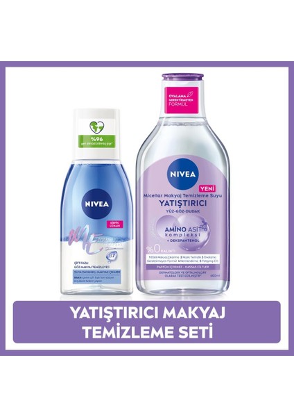 Göz Makyaj Temizleyici 125ML ve Yatıştırıcı Micellar Makyaj Temizleme Suyu, Hassas Cilt,dekspantenol