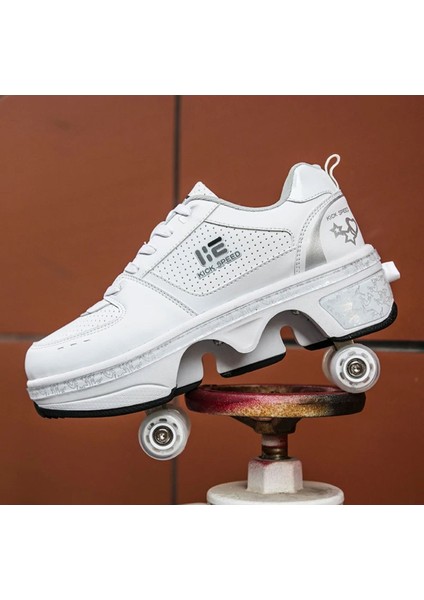 Unisex Skateboard Ayakkabı Şarj Edilebilinir LED Işıklı Kapanabilir Tekerlek fiyatları