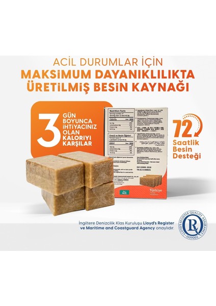 Acil Durum ve Deprem Gıdası, Afet Beslenme Paketi , Hayat Kurtaran Beslenme, 5 Yıl Raf Ömrü Ile (5 Paket x 500 gr.) modelleri