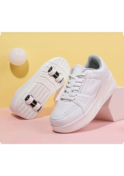 Unisex Skateboard Ayakkabı Kapanabilir Tekerlekli