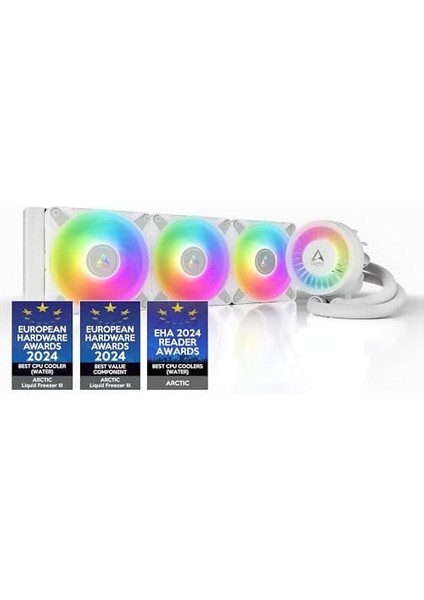 Liquid Freezer Iıı - 360 A-Rgb Intel/amd Uyumlu, 360MM Radyatörlü, 3X12CM P12 Pwm Fanlı, Sıvı Işlemci Soğutucu Beyaz (AR-ACFRE00152A) fiyatları