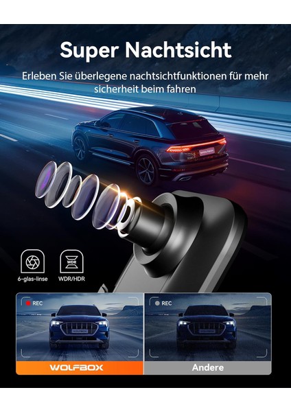 G850 12" 4K Ayna Dash Cam, Ön & Arka Kamera, 5,8 Ghz Wifi, Sesli Kontrol fırsatları