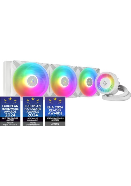 Liquid Freezer Iıı - 420 A-Rgb Intel/amd Uyumlu, 420MM Radyatörlü, 3X14CM P14 Pwm Fanlı, Sıvı Işlemci Soğutucu Beyaz (AR-ACFRE00153A)
