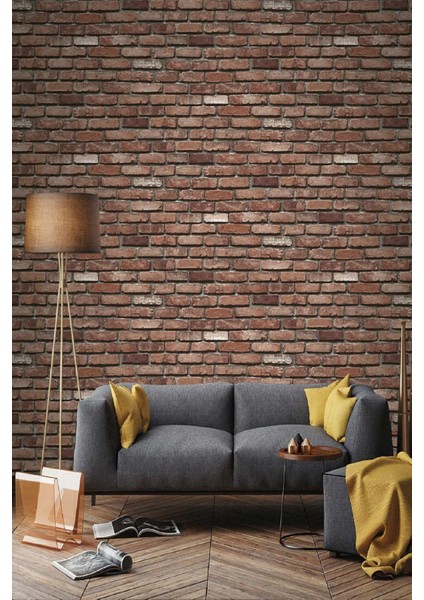 Bien Exclusive 9010 Tuğla Desenli Duvar Kağıdı 5,33 M²