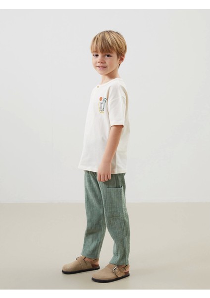 Lcw Baby Yeşil Basic Erkek Çocuk Kargo Pantolon fiyatları
