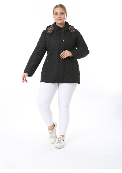 Kapitone Mont, Büyük Beden Mont, Baharlık, Büyük Beden Ceket, Kapüşonlu, Suya Dayanıklı Mont,krem modelleri