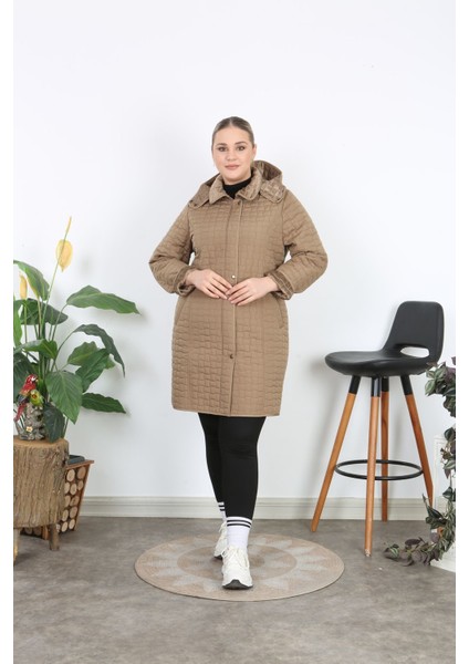 Kapitone Mont, Kaban, Içi Kürklü Kapitone Mont ,büyük Beden Mont, Su Itici Mont, Vizon Rek