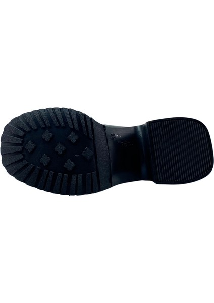 26101012R Rugan Deri Kadın Topuklu Loafer modelleri