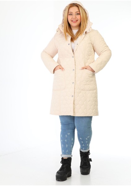 İthal Yumuşak Kürklü Mont, Büyük Beden , Tavşan Tüylü Kaban, Su Itici Mont,kapitone Mont,diz üstü fiyatları