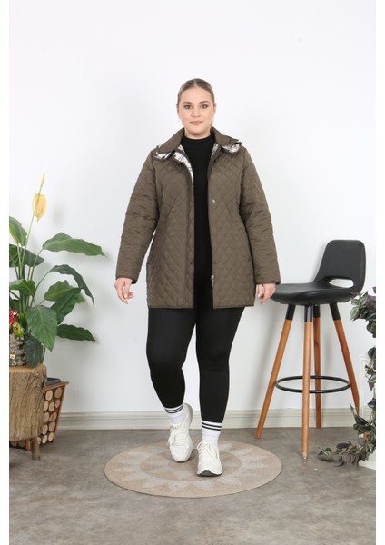 Ekoseli Kapitone, Büyük Beden Kapitone, Suya Dayanıklı Mont, Mevsimlik Mont, fırsatları