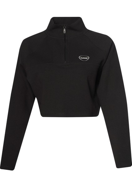 Tech Kadın Siyah Bisiklet Yaka Sweatshirt fiyatları