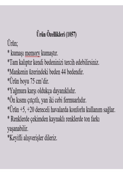 Memory Kumaş, Büyük Beden Ceket, Suya Dayanıklı Ceket, Mevsimlik Mont, Ceket indirimleri