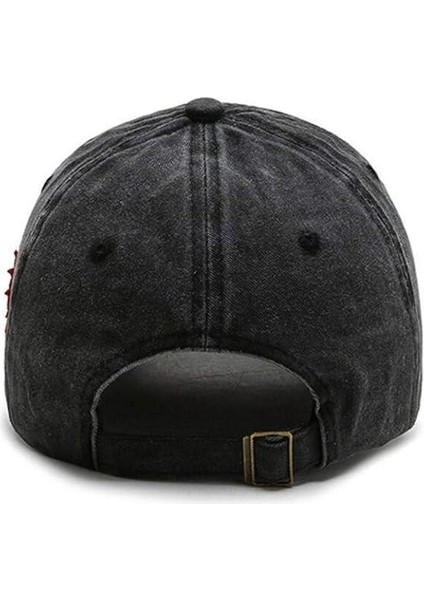 Kadın Siyah Yazılı ve Baskılı Yıkamalı Kep Şapka indirimleri