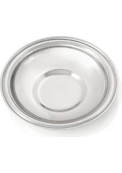 Özbir Çelik Çay Tabağı Kordonlu 10 cm 304 Kalite Paslanmaz Çelik 1 Adet