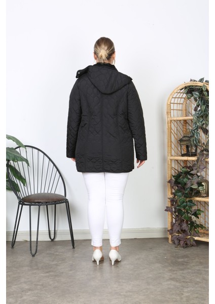 Su Itici Mont, Kapitone, Büyük Beden, Kapüşonlu, Içi Yumuşak Kürklü, Kışlık Mont fiyatları