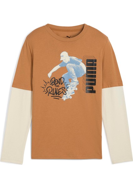 Mid 90S Layered Çocuk Yuvarlak Yaka Tişört