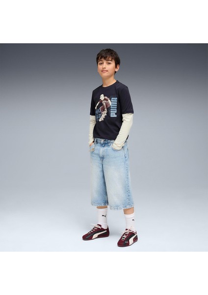 Mid 90S Layered Çocuk Yuvarlak Yaka Tişört