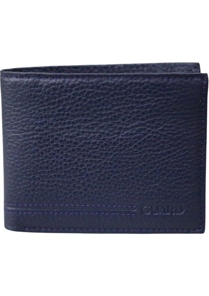 Lacivert Hakiki Deri Erkek Cüzdanı P777