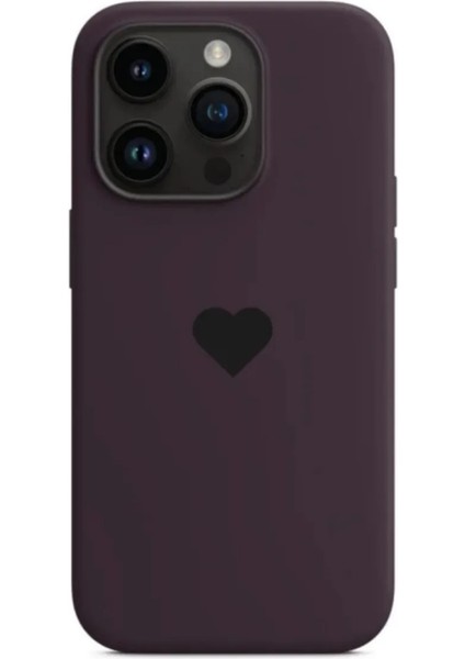 iPhone 12 / 12 Pro Uyumlu Içi Kadife Kalpli Premium Lansman Kılıflar