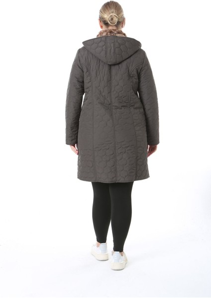 İthal Yumuşak Kürklü Mont, Büyük Beden , Tavşan Tüylü Kaban, Su Itici Mont,kapitone Mont,diz üstü fiyatları