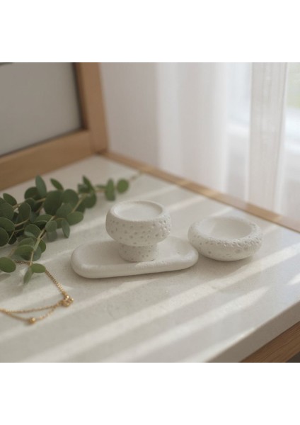 Krater ve Kabarcık Formlu – Üçlü Dekoratif Set fiyatları