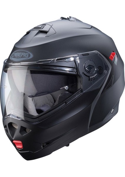 Duke Mat Siyah Çene Açılır Kask