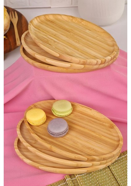 6'lı Yuvarlak Servis Tabağı Seti – Kahvaltı, Pasta ve Sunum Tabakları Büyük fiyatları