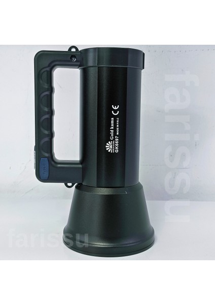 Gold Kama GK6697 Uzun Menzilli LED Şarj Edilebilir Projektör El Feneri 10W fırsatları