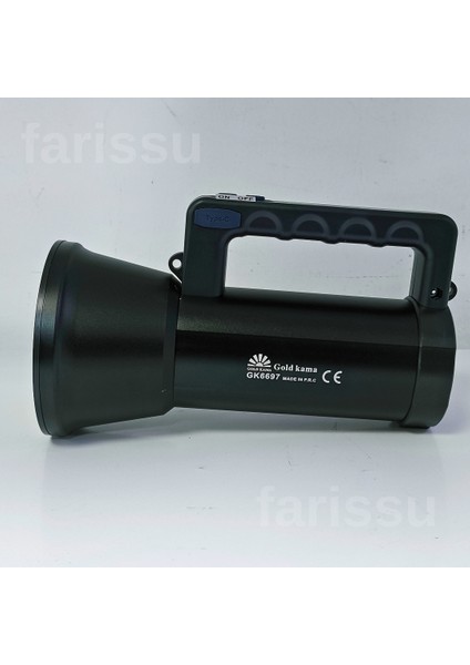 Gold Kama GK6697 Uzun Menzilli LED Şarj Edilebilir Projektör El Feneri 10W