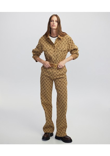 Monogram Jakarlı Pantolon IW6250003142027 fiyatları
