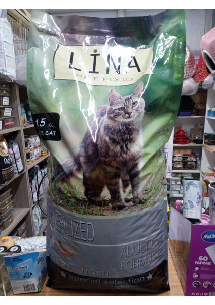 Kısırlaştırılmış Kuru Kedi Mama Tavuklu 15 kg +3 ADET TAVUKLU KEDİ ÖDÜL KREMA+1 ADET 100 GRAM KEDİ MALT)