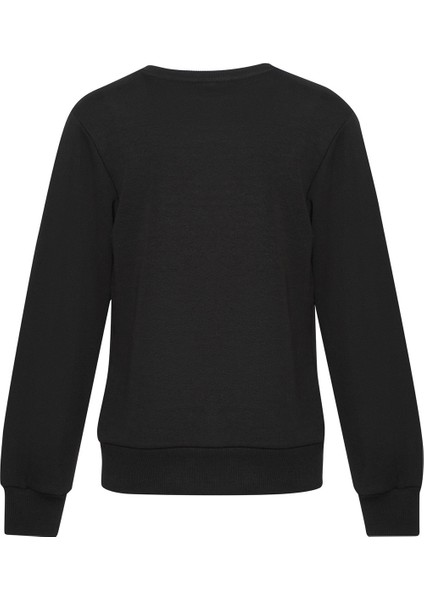 Pulse Kız Çocuk Siyah Bisiklet Yaka Sweatshirt modelleri