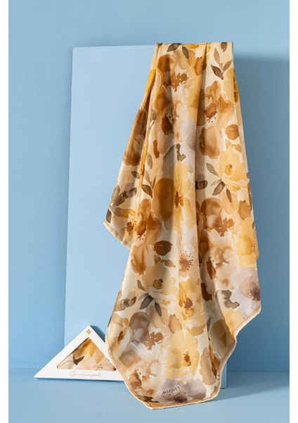 Kadın Desenli Peonia Soft Eşarp