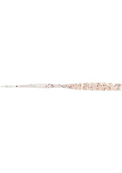 Aji Straight Tail Silikon Kurt 010 - Uv Cl.red Glıtter 76MM - 12Lİ