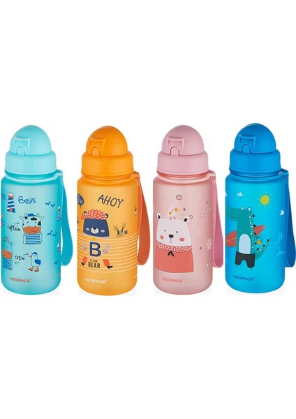 Cute Bear Baskılı Korsan Temalı 400 ml Suluk / Matara indirimleri